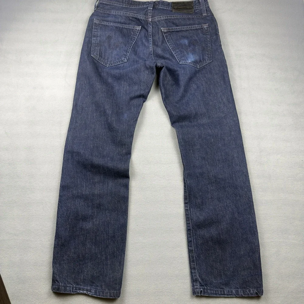 AG Adriano Goldschmied Mens Straight Leg Dark Wash Jeans 30x34
